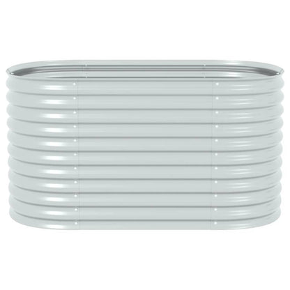 Moestuinbak – Kweektafel – Plantenbak – Verhoogde Bak – Tuinbak – Gegalvaniseerd Staal – 160x80x81 cm – Weerbestendig Zilver