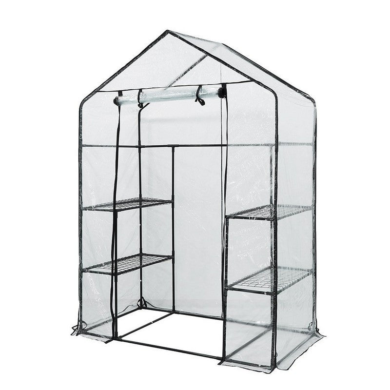 Greenhouse 143x73x195 cm, PVC Film, Metal Frame