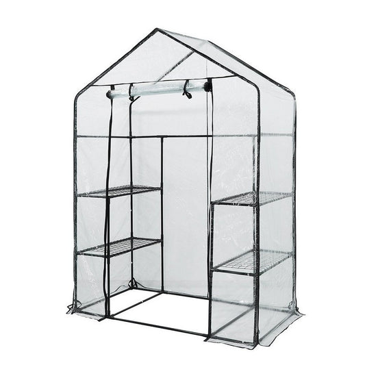 Greenhouse 143x73x195 cm, PVC Film, Metal Frame