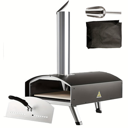 Pizzaoven – Draagbare Oven – Outdoor Oven – Roestvrijstalen Oven – Mini Oven – Zonder Elektriciteit – Compact & Lichtgewicht – Capaciteit 1-10L