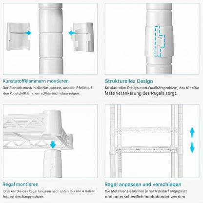 Vrijstaand Kledingrek – Draagbare Kast – Open Garderobe – Verstelbaar Rek – Stalen Kledinghouder – 230x35x180 cm – Stevig Koolstofstaal – Eenvoudige Montage