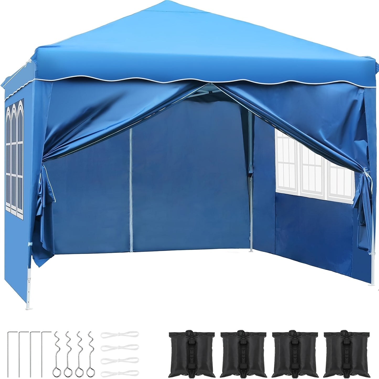 Tuinpaviljoen 3x3 – Partytent – Vouwtent – Pergola – Overkapping – UV 50+ Bescherming – Verstelbare Hoogte