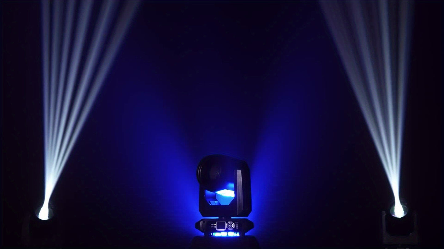 Moving Head – Podiumverlichting – LED Beam Spot – DJ Licht – Disco Lamp – 200W Krachtige Output – 18 Prism & 14 Gobo Effecten