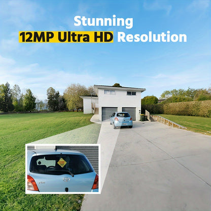 Beveiligingscamera Systeem – Camerabewaking – CCTV Set – Surveillance Kit – Bewakingscamera Set – 16-Kanaals PoE NVR Recorder – 12MP Ultra-Hoge Resolutie – Realtime App Meldingen
