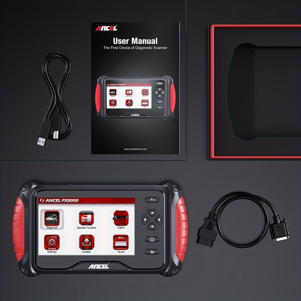 OBD2 Scanner – Auto Diagnosetool – Foutcode Lezer – Reset Gereedschap – Systeemdiagnose – USB Voeding Zonder Batterij – ABS Ontluchting & Olie Service Reset