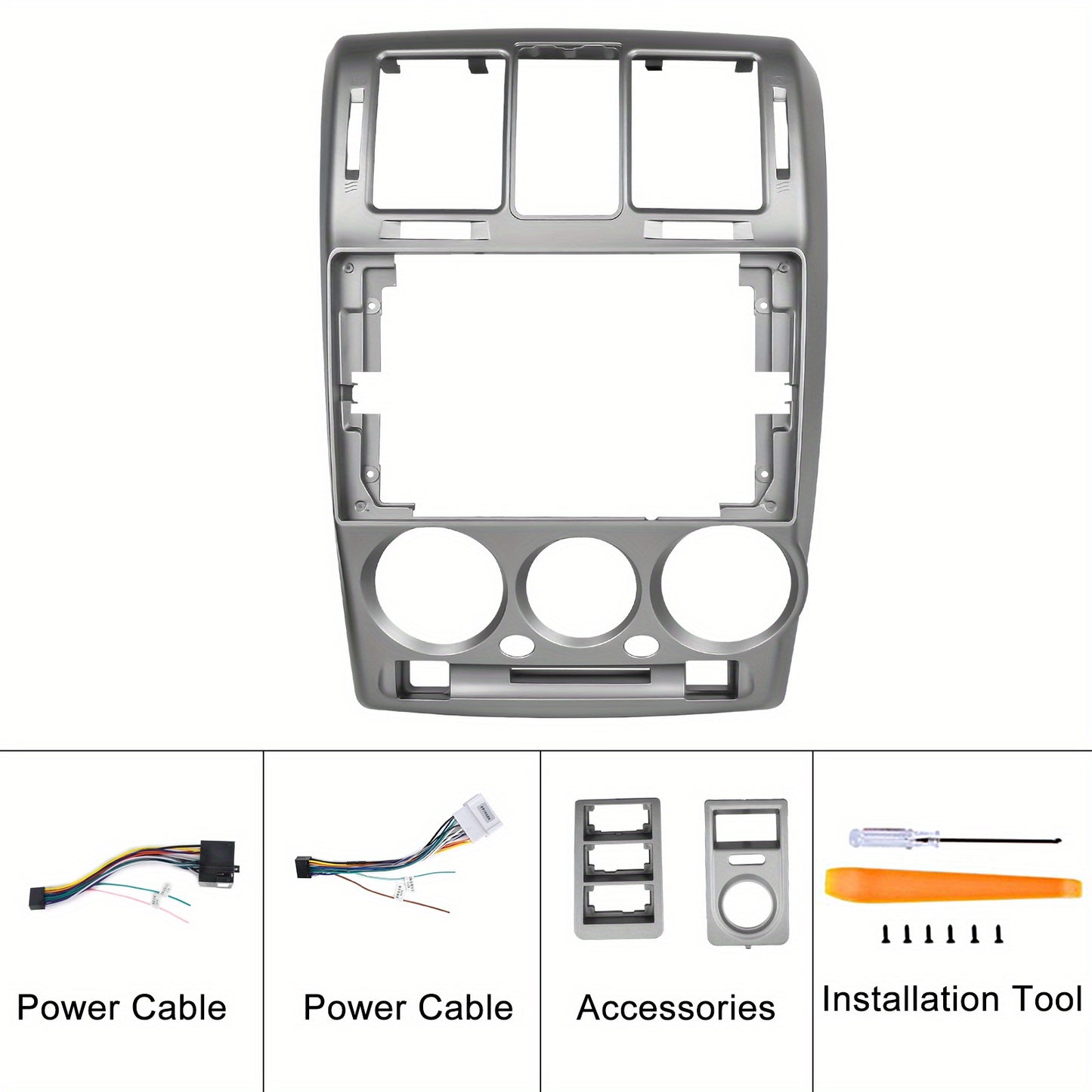 Autoradio Android 15 – Multimedia Systeem – Navigatie Unit – Infotainment Dashboard – Draadloze Carplay – 9-Inch 1280P IPS Touchscreen – AHD Achteruitrijcamera & Stuurwielbediening