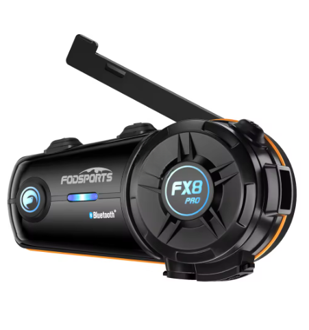 Motocycle Intercom - Helm Intercom - MotorfietshelmHeadset - Bluetooth Helm Intercom - Helm - Motorfiets Accessoires - 8 Riders - 2000M - Interphone Communicator,FM Radio - QUORE