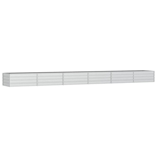 Verhoogd Plantenbed – Moestuinbak – Kruidenbak – Bloembak – Tuinbak – Verzinkt Staal – Weerbestendig – 600x80x45 cm – Comfortabel Rechtop Tuinieren