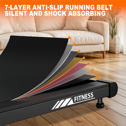 Loopband – Wandelband – Hardloopband – Treadmill – Walking Pad – Inklapbaar – 2,5 PK Motor – 12 Programma’s & Dual LED Display