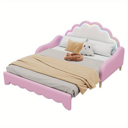 Hoogslaper – Stabiel Bedframe – Ruimtebesparend Bed – Met Bureau – Met Opbergruimte – 140x200 cm – Metaal Frame