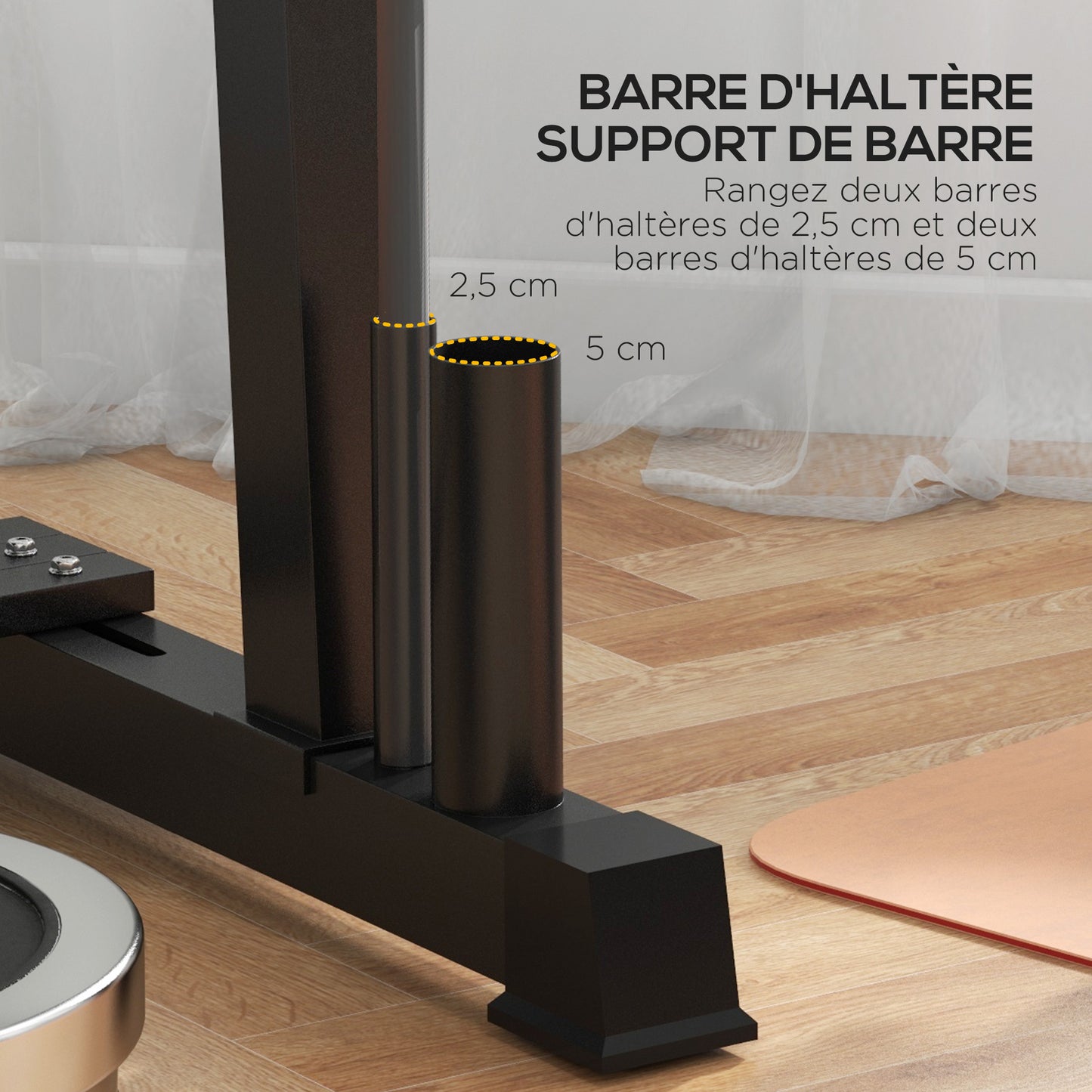 Halterschijfhouder – Dumbbell Stand – Halterrek – Gewichtenschijfhouder – Schijvenrek – Robuust Carbon Stalen Frame – Max. Draagvermogen 200 kg