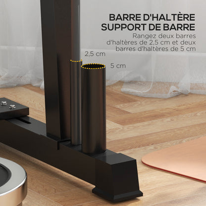 Halterschijfhouder – Dumbbell Stand – Halterrek – Gewichtenschijfhouder – Schijvenrek – Robuust Carbon Stalen Frame – Max. Draagvermogen 200 kg