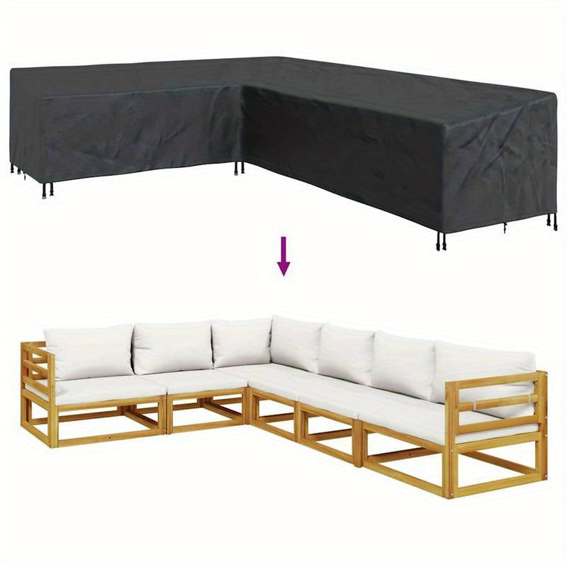 Outdoor Cover – Tuinhoes – Beschermingshoes – Meubelhoes – Canopy – 600D Oxford Stof – 355x275x80 cm – Scheurvast – Stevige Constructie