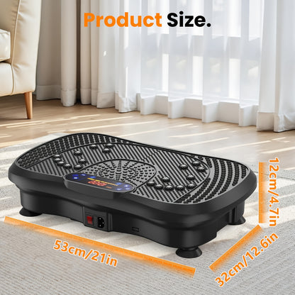 Vibratieplaat – Trilplaat – Fitnessplatform – Powerplate – Vibratietrainer – ABS Materiaal – 230V Met Digitaal Display