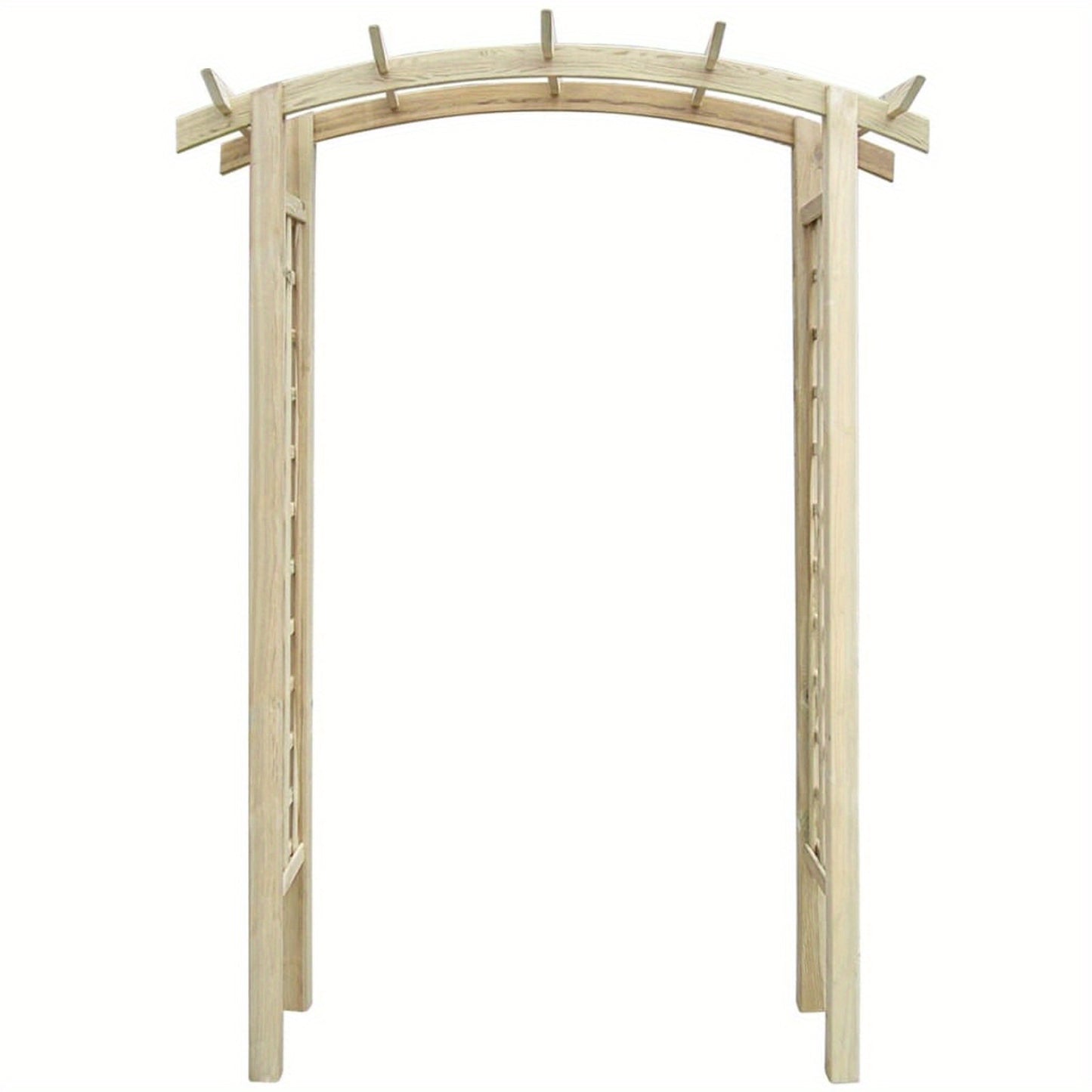 Houten Tuinboog – Tuinarche – Klimboog – Tuinpoort – Tuintunnel – Klassiek Design – Stevig Hout 150x60x210 cm