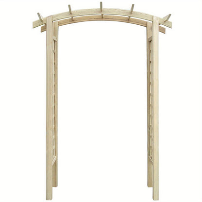 Houten Tuinboog – Tuinarche – Klimboog – Tuinpoort – Tuintunnel – Klassiek Design – Stevig Hout 150x60x210 cm