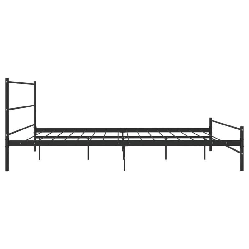 Bedframe – Bedombouw – Slaapbank – Ledikant – Bedframe Zwart Metaal – 180x200 cm – Ruimtebesparend – Eenvoudig Te Monteren