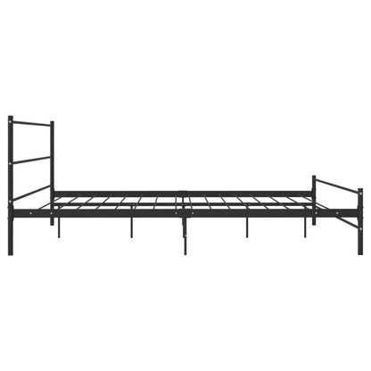 Bedframe – Bedombouw – Slaapbank – Ledikant – Bedframe Zwart Metaal – 180x200 cm – Ruimtebesparend – Eenvoudig Te Monteren