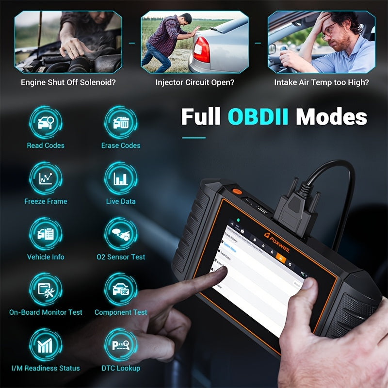 Autodiagnosetool – Diagnoseapparaat – Foutcode Scanner – OBD II Interface – Auto Scanner – Bidirectionele Communicatie – ECU Codering – Sleutelprogrammering Zonder Batterij
