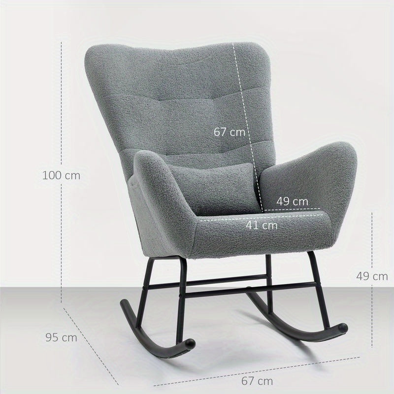 Relaxstoel – Lounge Stoel – Tuinstoel – Fauteuil – Ergonomische Stoel – Stevig Hardhout & Metaal Frame – Afneembare Wasbare Hoes