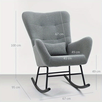 Relaxstoel – Lounge Stoel – Tuinstoel – Fauteuil – Ergonomische Stoel – Stevig Hardhout & Metaal Frame – Afneembare Wasbare Hoes