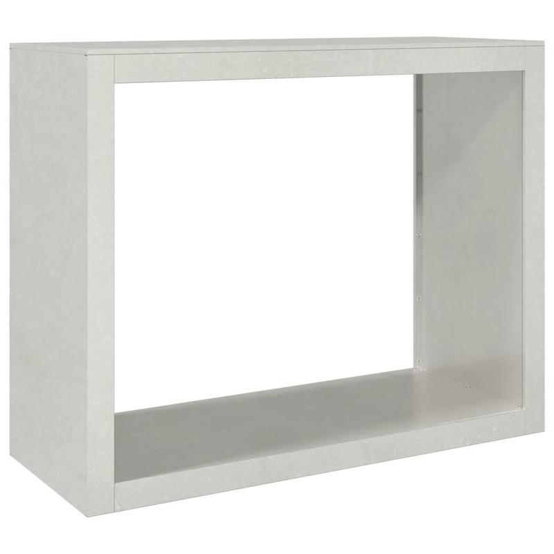 Houthouder – Houtopslag – Brandhoutrek – Buitenrek – Tuinhouder – Roestvrij Staal – 100x40x80 cm – Uittrekbare Plank