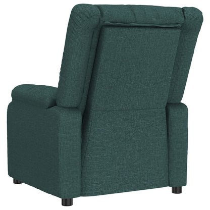 Verstelbare Fauteuil – Relaxstoel – Lounge Stoel – Leunstoel – Zithoek Stoel – Donkergroen – 3-standen Verstelbare Rugleuning en Voetsteun – Ademend en Onderhoudsvriendelijk Stofmateriaal