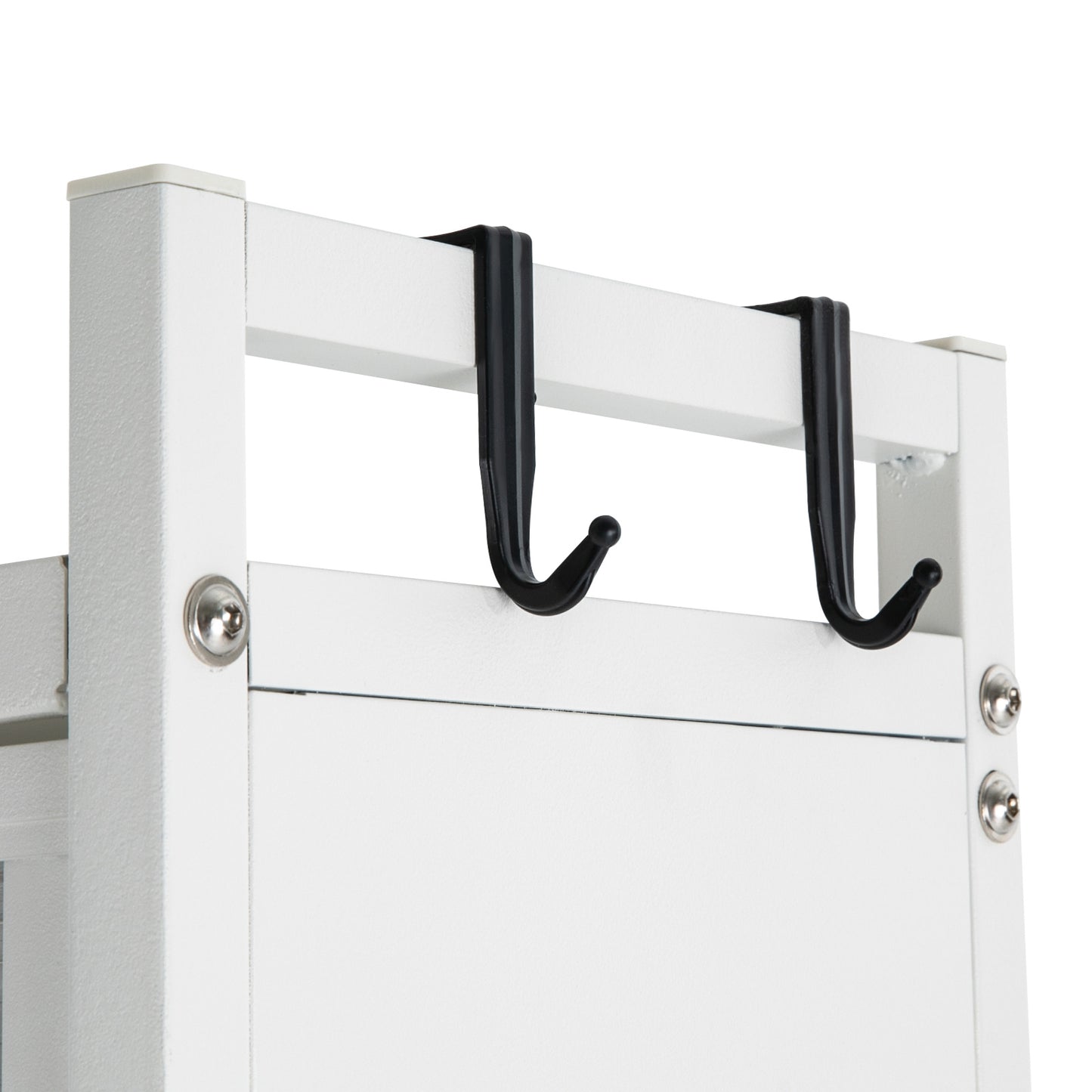 Heavy-Duty Mobile Storage Cabinet – Opbergkast – Organizer Rek – Stellingkast – Opbergsysteem – Carbon Stalen Constructie – 199,58 KG Draagvermogen – Witte Kleur