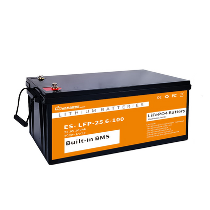 24V 100Ah LiFePO4 Accu – Lithium Accu – LiFePO4 Batterij – Loodaccu Vervanger – Camper Accu – Ingebouwd BMS – Lange Levensduur & Lichtgewicht
