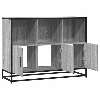 Sideboard 100x35x76cm edited wood gray sonoma oak-colored Practical and removable