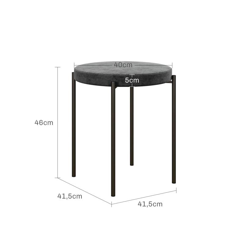 Eetkamerstoel – Stoel – Kuipstoel – Dinerstoel – Keukenstoel – Set Van 4 – Grijs Velours – Stapelbaar – Comfortabele Gevoerde Zitting – Donkerbruine Poten