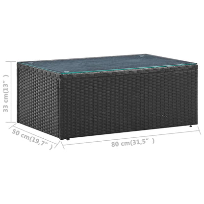 Loungeset – Tuinmeubelset – Loungeset Balkon – Loungeset Hoekbank – Loungeset Poly Rattan – Bruin – Weerbestendig PE Rattan – Uitneembare Wasbare Kussenhoezen