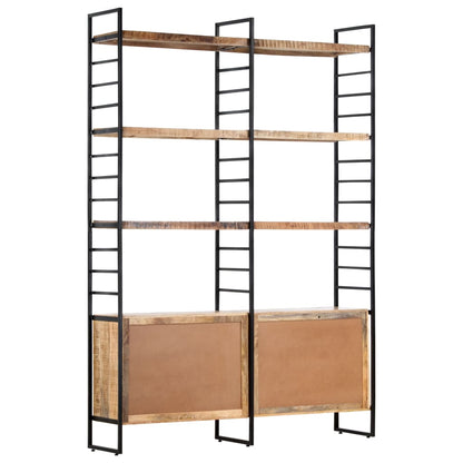 Boekenkast – Boekenrek – Vakkenkast – Stellingkast – Opbergkast – Massief Acacia Hout – Gepoedercoat Staal