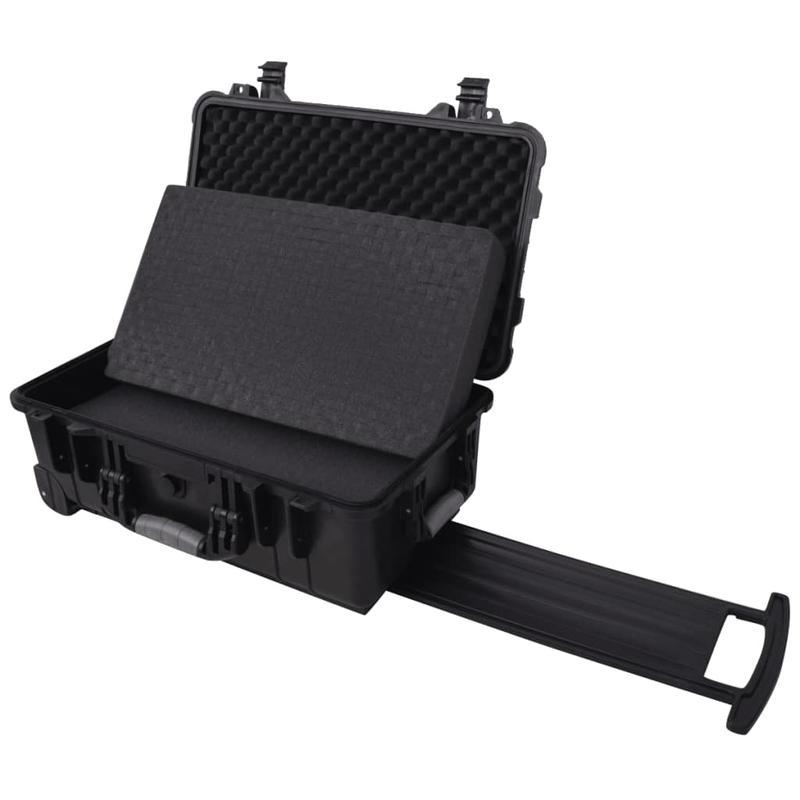 Gereedschapstas met Wielen – Gereedschapskoffer – Opbergtas – Gereedschapsrugzak – Rolwagen – Duurzaam Polypropyleen & ABS – Foam Binnenkant Bescherming – 56 x 35 x 23 cm
