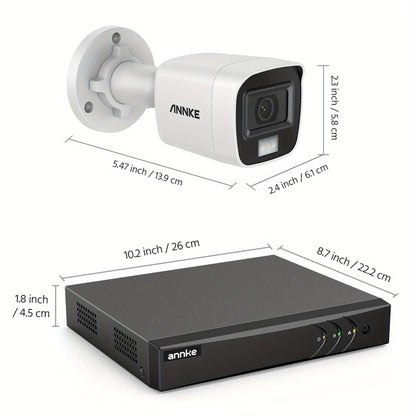 Beveiligingssysteem – Bewakingsset – Camerabewaking – Camerasysteem – Beveiligingscamera – 16 Kanaals met 0TB Opslag – AI Mens- en Voertuigdetectie en Nachtzicht 20 meter