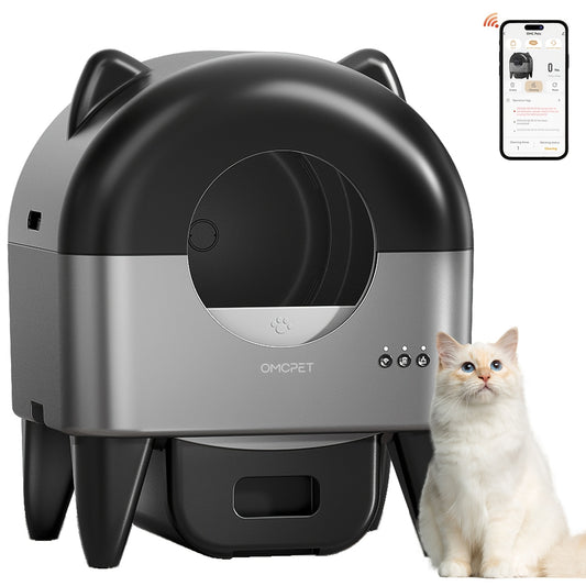 Automatische Kattenbak – Zelfreinigende Kattenbak – Slimme Kattenbak – Meerkattenbak – Ovale Kattenbak – Extra Groot Ovaal Design – USB Aangedreven Met Geurfilter