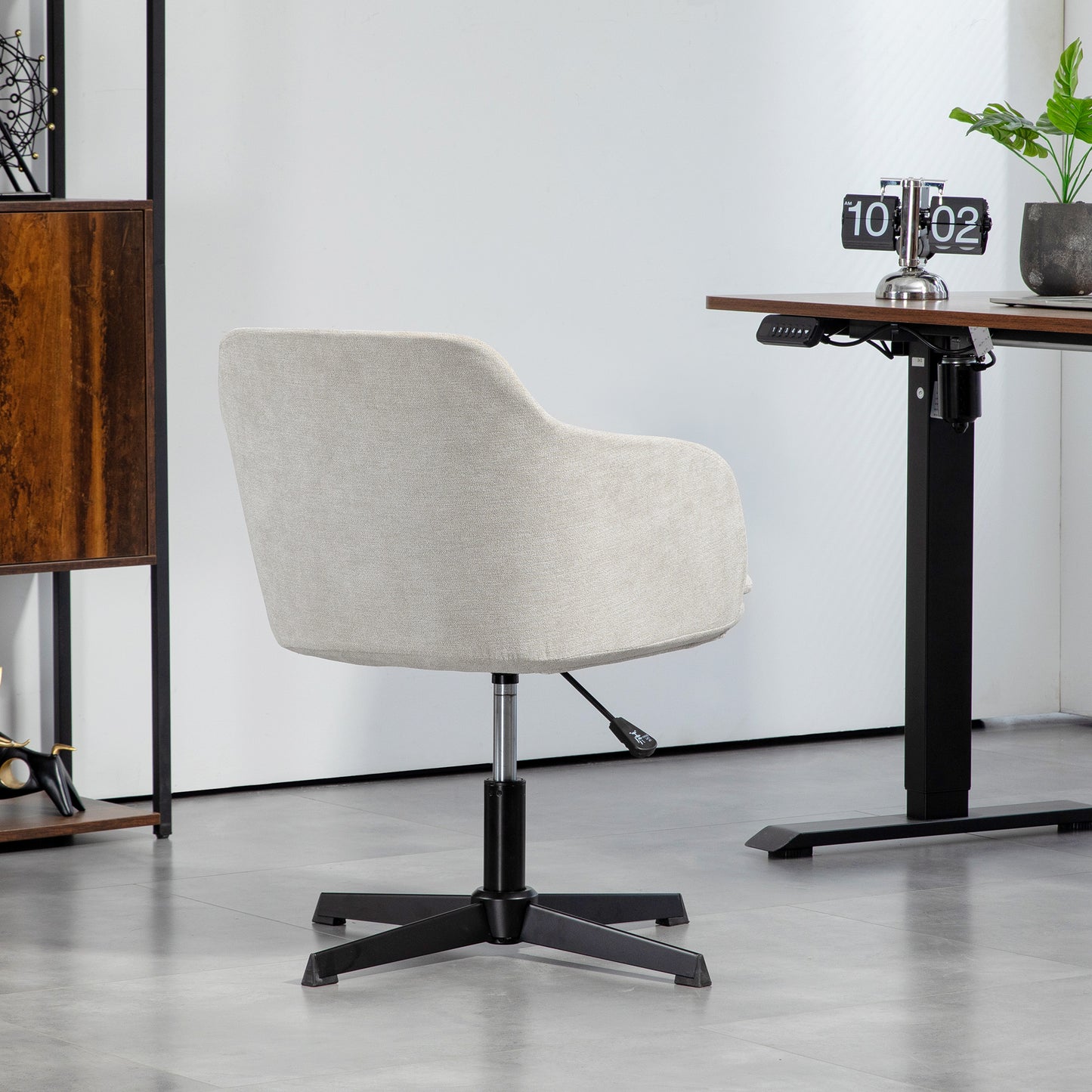 Bureaustoel – Bureaustoel Met Wieltjes – Werkstoel – Zwenkstoel – Bureaukruk – Verstelbare Hoogte 36-46 cm – Max. Draagkracht 120 kg