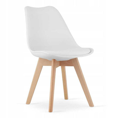 Rectangular Table Set 120x80 Sonoma Oak + 4 White MARK Chairs