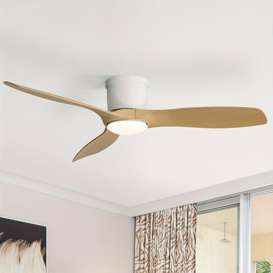 Plafondventilator – Ventilator Met Licht – Plafondlamp Ventilator – Slaapkamer Ventilator – Woonkamer Ventilator – 132 cm 3 Bladen – 18W Dimbaar Met Afstandsbediening