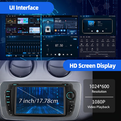Autoradio – Auto Stereo – Multimedia Speler – Navigatiesysteem – In-Dash Unit – Android 14 – 7 Inch Touchscreen – 2GB RAM 64GB opslag – Draadloos CarPlay & Android Auto – AHD Achteruitrijcamera & DVR