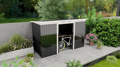 Tuinschuur – Tuinberging – Tuinopslag – Gereedschapsschuur – Fietsenberging – Gegalvaniseerd Staal – Ruime Opbergruimte 3,2 m² – Schuifdeuren Met Ventilatie