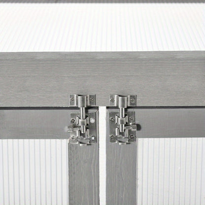 Kweekkas – Broeikas – Tuinkas – Kweekbak – Serre – 3 Lagen – Polycarbonaat Weerbestendig – Sterk Frame Met 15 kg Draagvermogen Per Plank – Donkergrijs