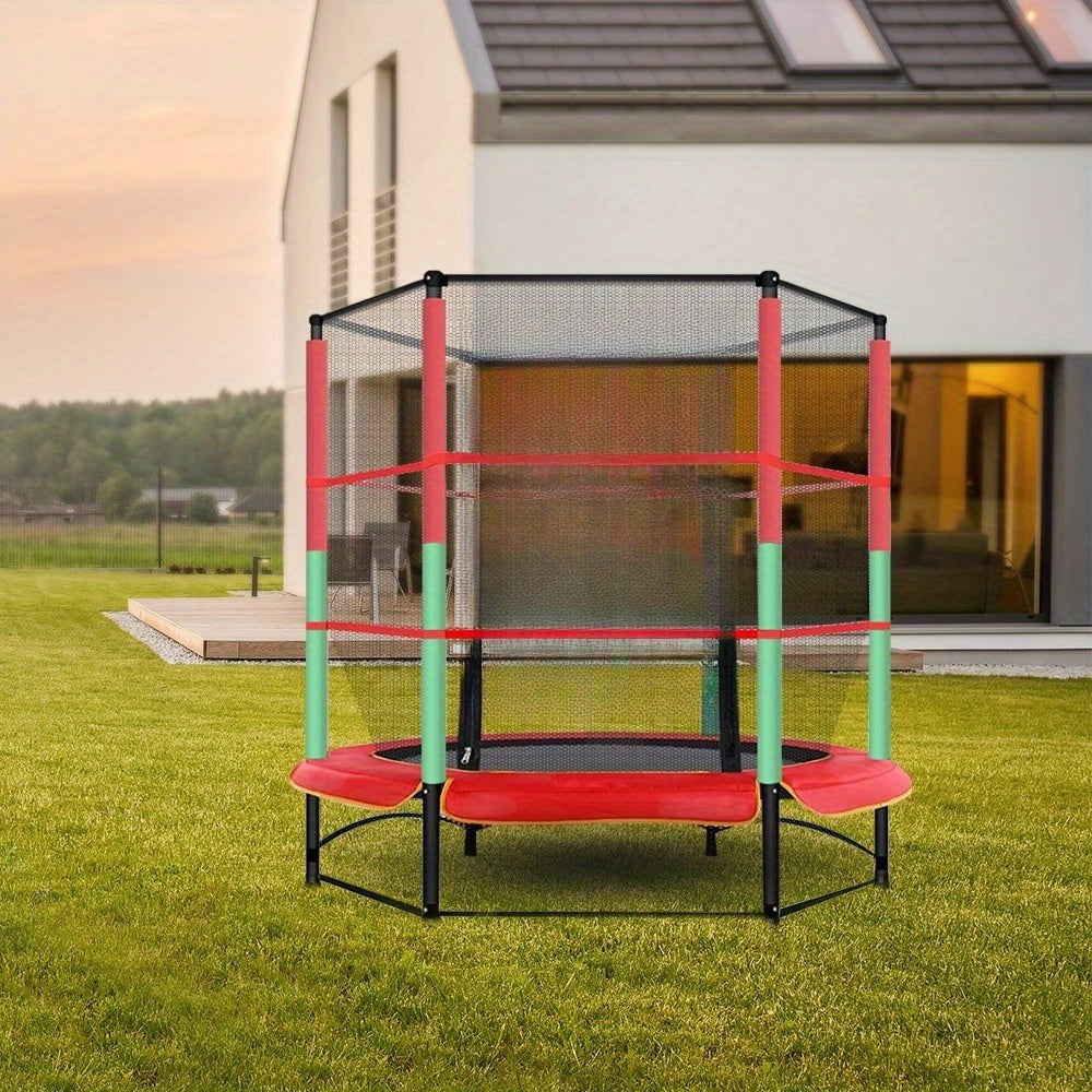 Trampoline – Fitness Trampoline – Outdoor Trampoline – Springmat – Buitentrampoline – Ø 140 cm – Veilig Anti-Knel Ontwerp – Stevig en Duurzaam