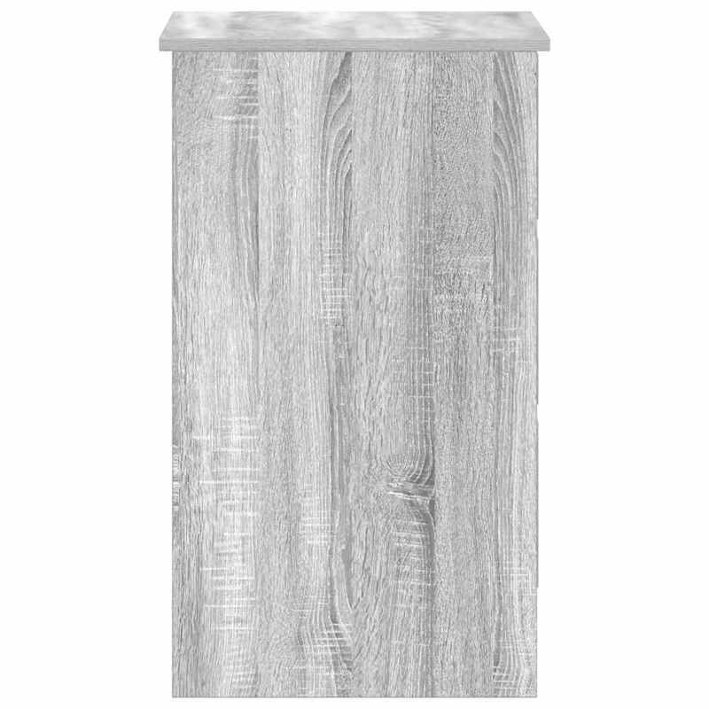 Bureau – Werkplek – Computerbureau – Thuiswerkplek – Schrijftafel – Grijs Sonoma – Compact 90x45x76 cm – Stevig Houtachtig Materiaal