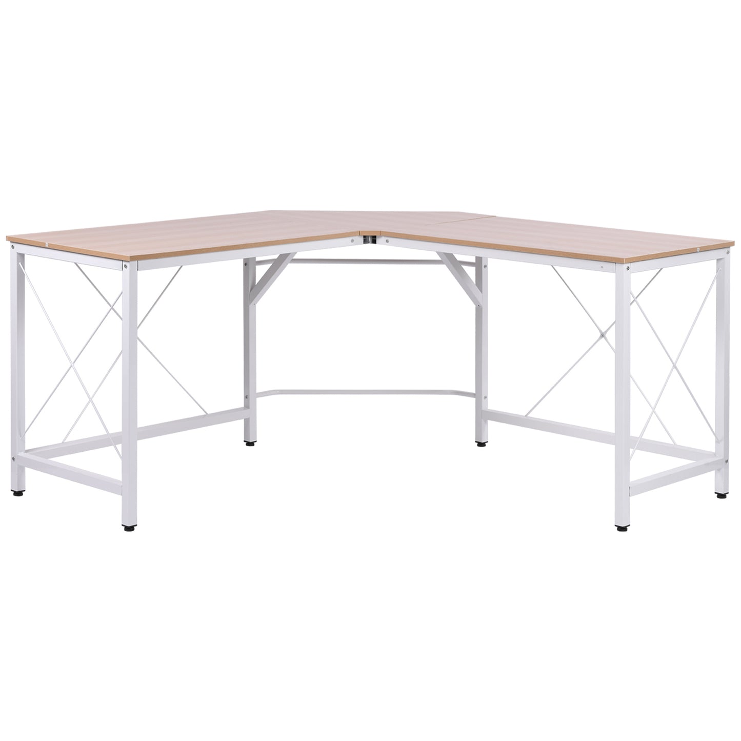 Hoekbureau – Bureau – Computerbureau – Werktafel – Hoektafel – L-vormig Design – Melamine MDF – 150x150x76 cm – Waterbestendig – Verstelbare Poten