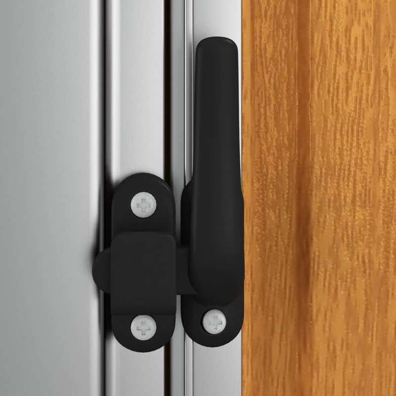 Buitenopslag Berging Tuinhuis Tuinkast Buitenberging – Donkerbruin Houtlook – Gegalvaniseerd Staal – Koperkleurig Dak – 180,5x97x209,5 cm – Veilig Slot – Weerbestendig & Ruim