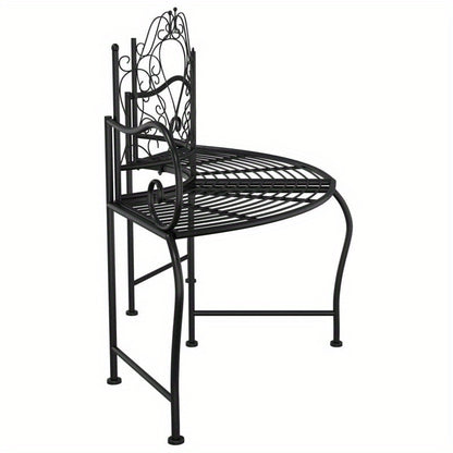 Tree Tower Bank – Boompaal Bankje – Boom Zitbank – Buitenbank – Tuinbank – Zwart Staal – 150 Cm Lang