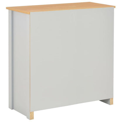 Sideboard 79x35x81cm grijs Removable storage practical