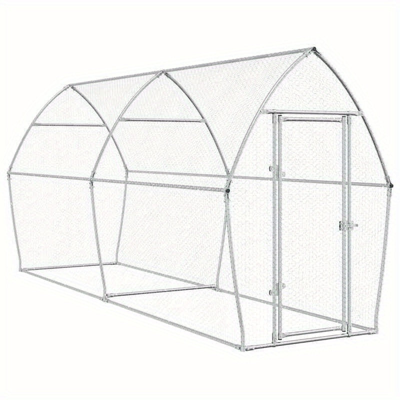 Dierenkooi – Konijnenhok – Knaagdierkooi – Kleine Dierenren – Huisdierenkooi – Metalen Frame – 400x105x182 cm – Weerbestendig – Veilig Slot