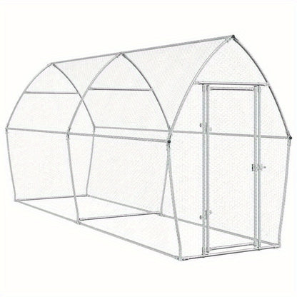 Dierenkooi – Konijnenhok – Knaagdierkooi – Kleine Dierenren – Huisdierenkooi – Metalen Frame – 400x105x182 cm – Weerbestendig – Veilig Slot